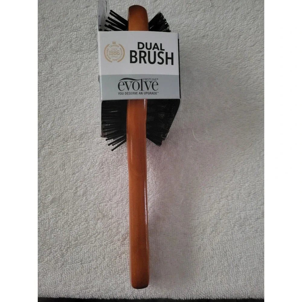 Firstline Evolve Dual Brush 354 Boar and Plastic Bristle Detangle and Smooth